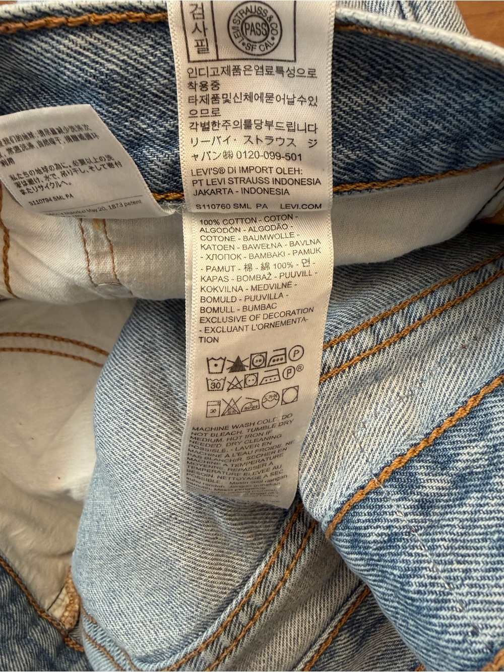 Levi’s Denim Distressed Mini Skirt Light Wash | Coastal Cowgirl Western Fray |32 - Picture 8 of 9